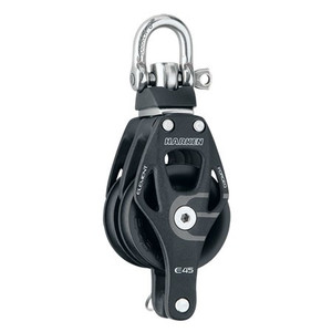Harken 45mm Aluminum Element Double Block - Swivel, Becket (6239)