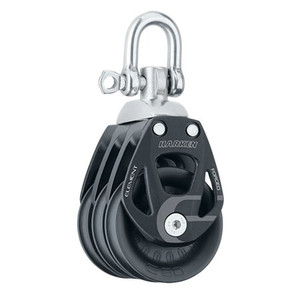 Harken 60mm Aluminum Element Triple Block - Swivel (6272)