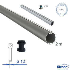 Facnor Foil Section SX47 External 2-meter length for Ø12mm Forestay (Complete Kit) (09190047041)