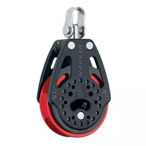 Harken 57mm Ratchet Block - Swivel, Red Sheave (HK2135.RED)