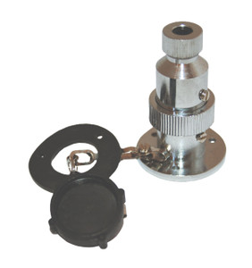 RWB Power Plug 3 Pin - Chrome Plated Brass, 12/24v (RWB195)