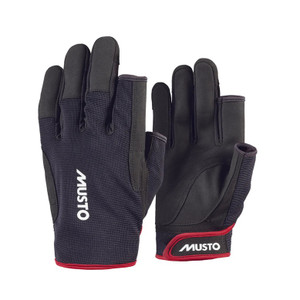 Musto Essential Sailing Short Finger Gloves 2.0 - Black