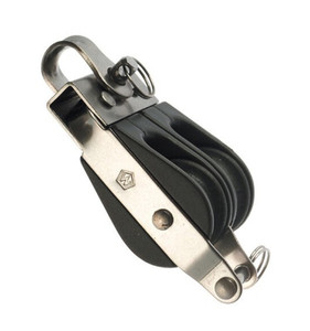 Wichard Double Ball Bearing Block - Sheave 25, Fixed Eye & Becket (71214)