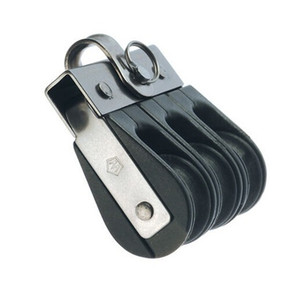 Wichard Triple Ball Bearing Block - Sheave 25, Fixed Eye (71313)