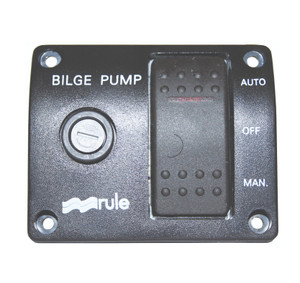 RWB Rule Deluxe 24V 3-Way Pump Control Rocker Switch Panel (RWB5188)