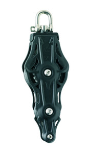 Wichard Ball Bearing Block Fiddle w/ Swivel Head & Becket (73406-75406)