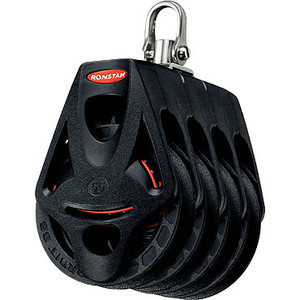 Ronstan Series 55 Ball Bearing Orbit Block, Quad, Becket, Swivel (RF55410)