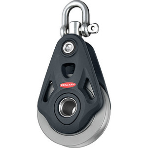 Ronstan Series 75 Core Block, Single, Aluminium Rope/Wire Sheave (RF74100AW)