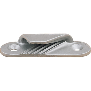 Clamcleat Fine Line Starboard Low Profile Cleat (C258) - silver stove enamel finish