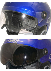 Gath Half Face Visor for Gedi Helmets - Clear & Smoke Grey Gath Half Face Visor for Gedi Helmets - Clear & Smoke Grey