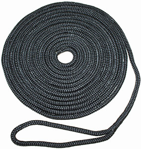 RWB Black Nylon/Polyester Dock Lines 