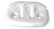 Dock Edge Flip Up Dock Cleat 6" White DockSide Alum (DE2656WF)