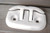 Dock Edge Flip Up Dock Cleat 6" White DockSide Alum (DE2656WF)