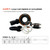 Nodus Factory Textile Connector Lock Intensive - adjustable and lockable loop for friction ring Lock-B (20254B-20256)