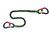 Wichard Proline Tether - Elastic Webbing 2M, 2 Hooks, Overload Indicator (7036)