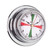 RWB Clock Chrome-Plated Brass 70mm - Radio Silence Zone (RWB4547)
