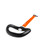 Spinlock Asymmetric Handle Tiller Extension - Matt Orange