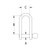 Ronstan Shackle, Standard Dee, Seizing Hole, 8mm (5/16 ) Pin (RF618H)