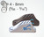 Clamcleat Midi Cleat for 4-8mm Rope (C254/C254AN)