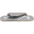 Clamcleat Fine Line Starboard Low Profile Cleat (C258) - silver stove enamel finish
