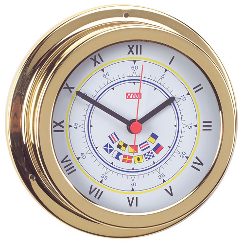 RWB Clock Brass Code Flags 120mm (RWB4560)