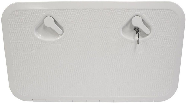 RWB Deluxe Storage Hatch Box with Lock 600 White (RWB2343)