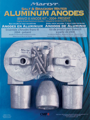 Martyr Bravo 3 Anode Kit - 2004 to Present (CMBRAVO3KITA)