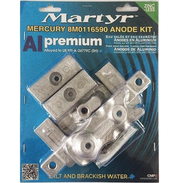 Martyr Mercury Verado MMP Anode Kit (CM8M0116590KITA)