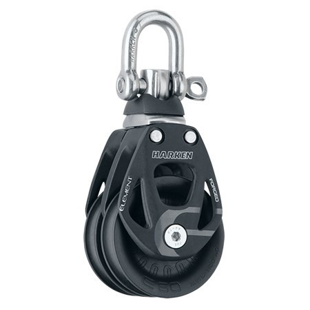 Harken 60mm Aluminum Element Double Block - Swivel (6269)