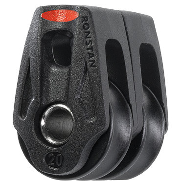 Ronstan Series 20 Ball Bearing Orbit Block, Double, Becket, Lashing (RF25209)