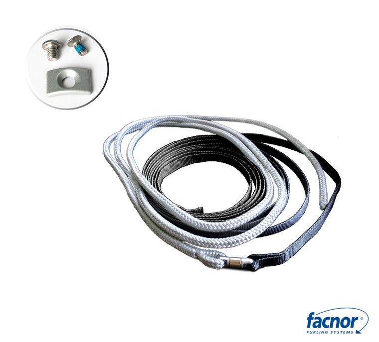 Facnor Webbing/Rope Kit (Without Leads) for FD280-310 - Dyneema, Black (09266310041)