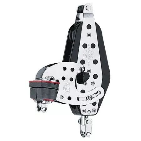 Harken 3.00" Fiddle Hexaratchet Block - Swivel, Becket, Cam Cleat, Starboard (HK042)
