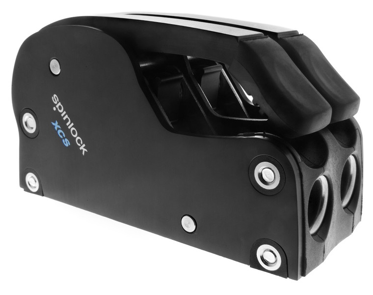 Spinlock XCS Clutch with Ceramic Cam and Base, 6-10mm Line, Black - Double (SPXCS0610/2CB)