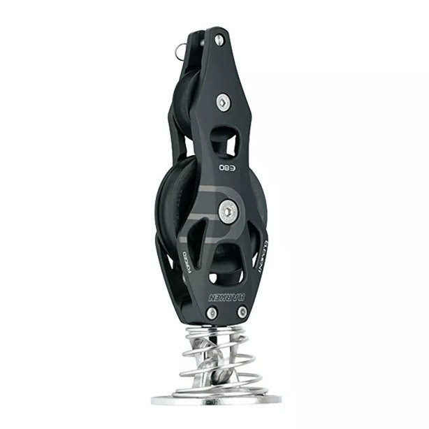 Harken 80mm Aluminum Element Stand-Up Block - Becket (HK6282)