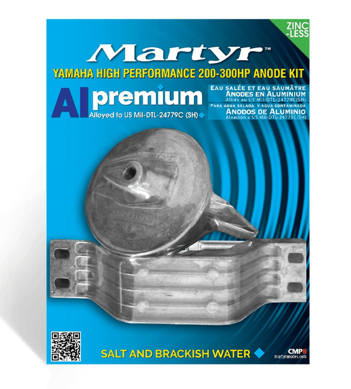 Martyr Yamaha 200-300HP Aluminium Anode Kit (CMYHP200300KITA)