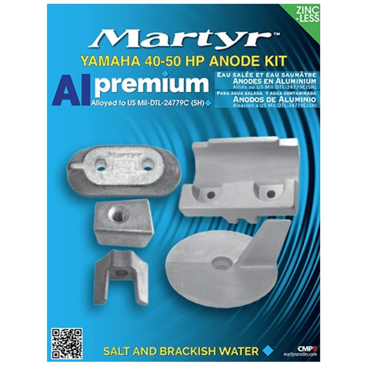 Martyr Yamaha 40-50HP Outboard Aluminium Anode Kit (CMY4050KITA)