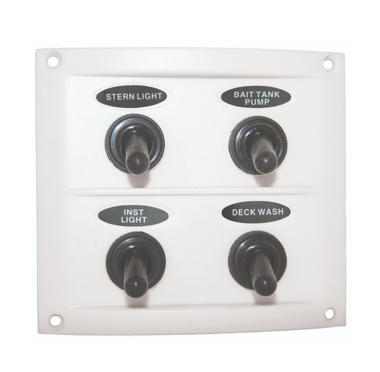 RWB Switch Panel 4 Switch - White (RWB2093)