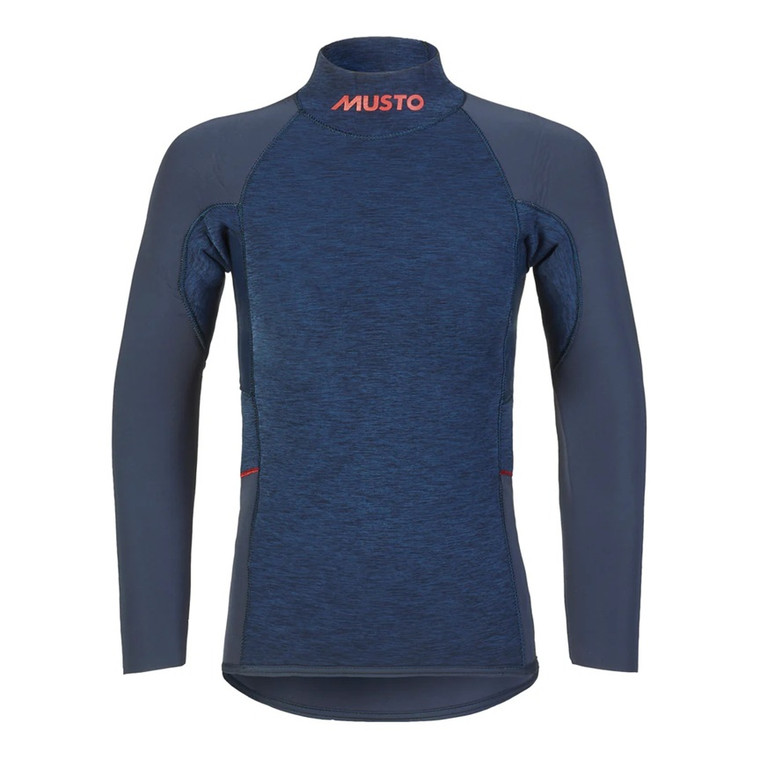 Musto Flexlite Alumin 3.0 Long Sleeve Top Junior - Midnight Marl