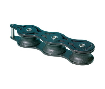 Wichard Deck Organiser Ball Bearing - Sheave Dia 32mm, 3 Sheaves, Stacked (81513)