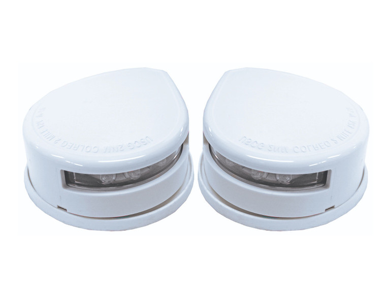 RWB Nav Light LED Port & Starboard - Horizontal, White (RWB4516)