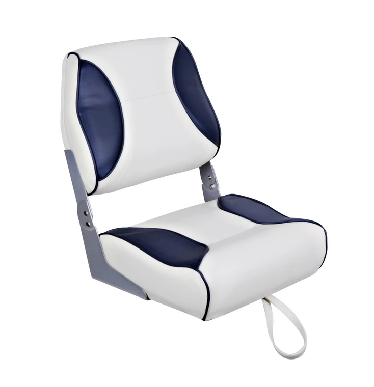 RWB Axis Deluxe Folding High-Back Seat - Ivory White/Dark Blue