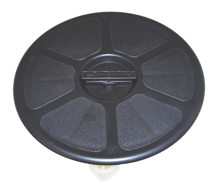 RWB Waterproof Deck Plate - Round, Black, 250mm OA (RWB5204)
