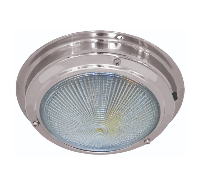 RWB LED Dome Light - Stainless Steel, Red & White (RWB5833)