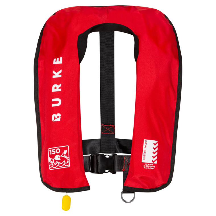 Burke Standard Inflatable PFD - 150N Manual, Red