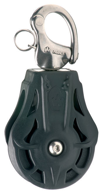 Wichard Ball Bearing Block Single w/ Swivel Snap Shackle (74130-75130)