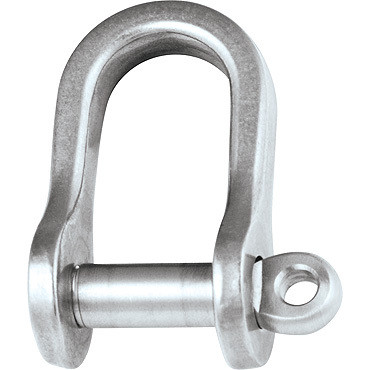 Ronstan Shackle, Standard Dee, Seizing Hole, 8mm (5/16 ) Pin (RF618H)