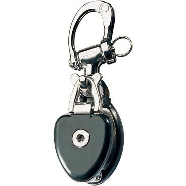 Ronstan Snatch Block, Alloy Sheave, 173mm LOA, Trunnion Head (RF6741)