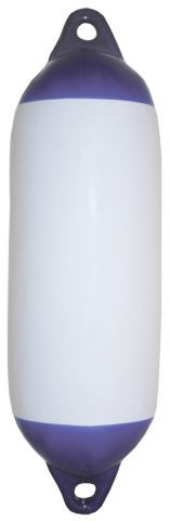 RWB Heavy Duty Boat Fenders - White with Blue Ends (RWB1546-RWB1548)