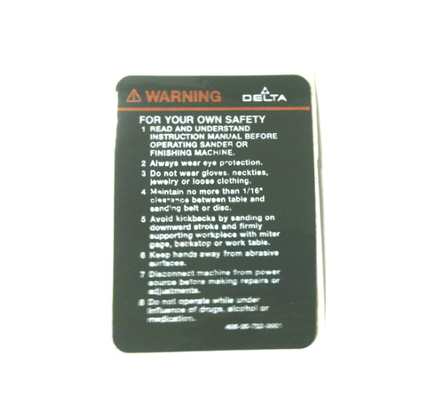 406-00-752-0001 - Warning Decal