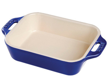 Staub - Blue 10.5" x 7.5" Ceramic Rectangular Baking Dish - 40510-810